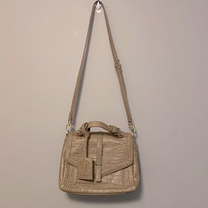 Authentic Tory Burch croc embossed bag- very nice!
